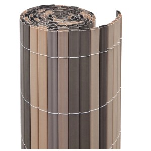 Paravista a listelli Videx Rügen effetto rovere, 180x250 cm, arrotolato per balcone e giardino.