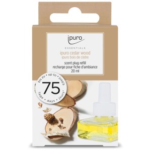 Ipuro Scent Plug Refill Cedar Wood, recharge 20ml pour diffuseur.
