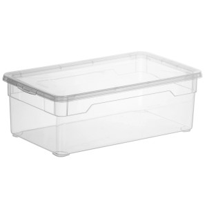 Scatola trasparente Rotho Clear Box Lady Shoe, 5 l, con coperchio, per riporre le scarpe.