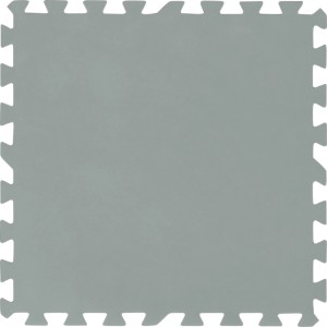 Tapis de protection de sol de piscine Flowclear gris, 50x50 cm, faisant partie d'un ensemble de 9 pièces avec système enfichable.