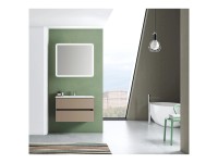 Badmöbel-Set Kora Haselnuss matt (HxBxT) 190 x 80 x 47 cm Badmöbel-Set Kora Haselnuss matt (HxBxT) 190 x 80 x 47 cm