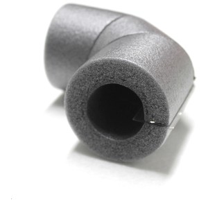 Coude Climapor SK PE autocollant, Ø 28mm, isolation pour tuyaux de chauffage réduisant les pertes de chaleur.