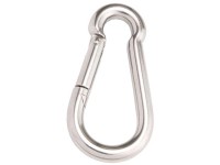 Feuerwehr-Karabinerhaken verzinkter Stahl Ø 4 mm / Länge 40 mm