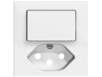 Feller Kleinkombi Schalter Frontplatte EdizioDue Typ 13 Weiss Feller Kleinkombi Schalter Frontplatte EdizioDue Typ 13 Weiss