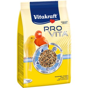 Vitakraft Pro Vita 800g nourriture pour canaris : Aliment principal avec graines, légumes et minéraux pour canaris.