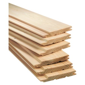 Legno profilato Helsinki abete/abete rosso, maschio e femmina, non trattato, impilato.