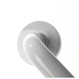 Barre d'appui de bain Ridder blanche, 30 cm en aluminium, pour plus de sécurité dans la salle de bain.