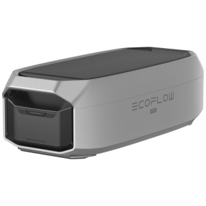 Batterie additionnelle Ecoflow Delta Pro, 4096 Wh, lithium-ion, argent/noir.