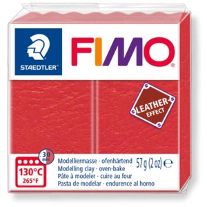 Fimo Modelliermasse Leder-Effekt Wassermelone, ofenhärtend, für Bastelarbeiten und Modellieren.