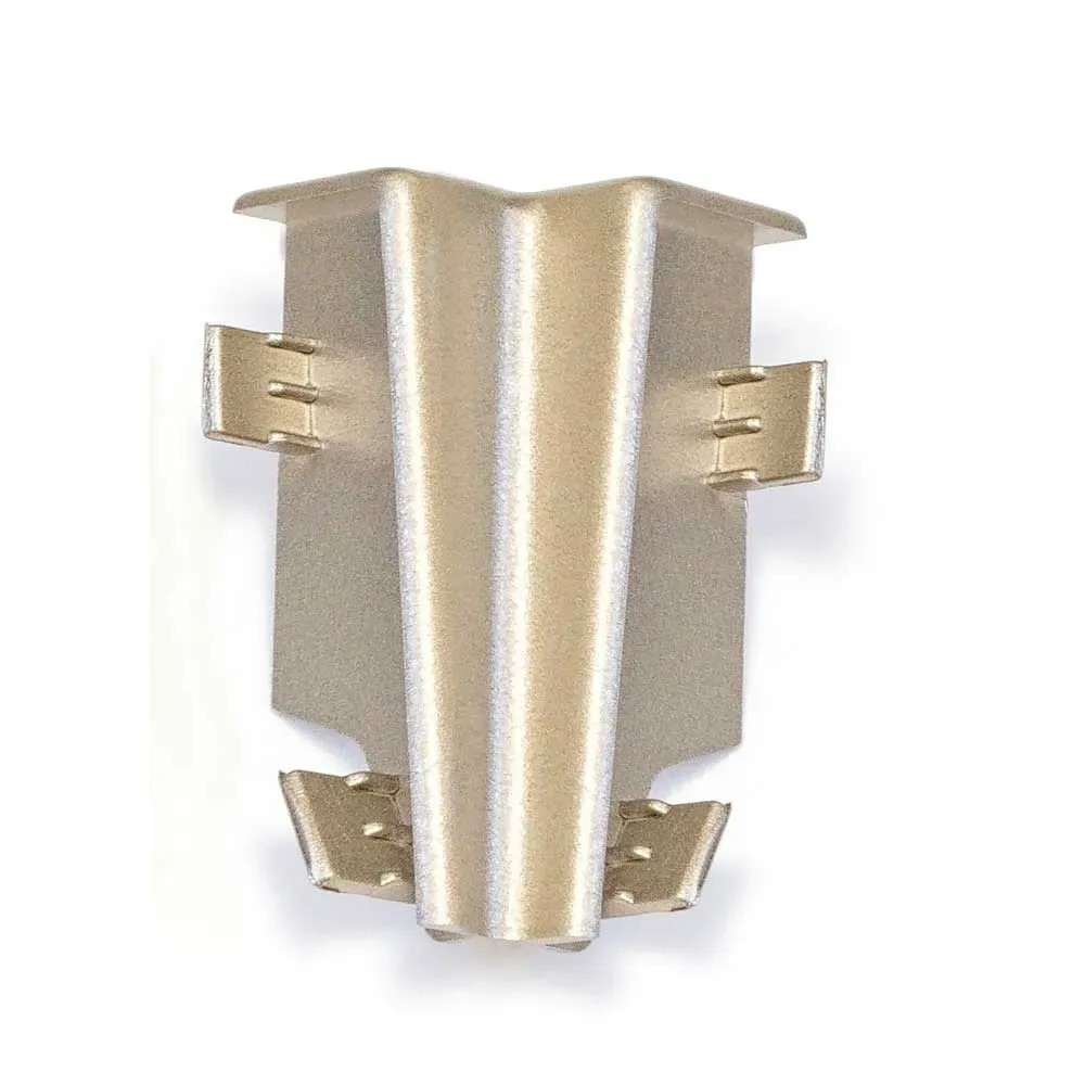 Angle Intérieur Pour Plinthe Métallique PROVISTON – Hauteur 40mm, Argent