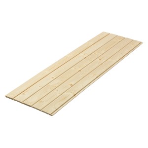 Legno profilato maschio-femmina, 12,5x96x1800 mm, abete rosso/abete, non trattato, per rivestimenti di pareti e soffitti.