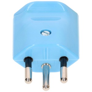Fiche bleue Max Hauri Type 12, 3 pôles pour installation électrique.