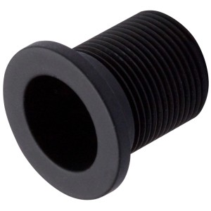 Pelipal Rosace de trop-plein Quantum 07 marbre minéral Noir Ø 3 cm