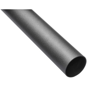 Tubo pluviale Marley DN 75 in antracite metallizzato, lunghezza 1 metro.