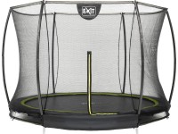 Exit Trampoline enterré Silhouette avec filet de sécurité Noir Ø 244 cm
