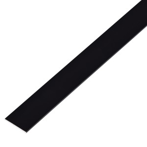 Schwarze Alberts Flachstange aus Aluminium, 30x2x2000 mm, für Profile.