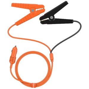 Cavo di ricarica batteria auto Jackery con morsetti a coccodrillo e spina accendisigari.