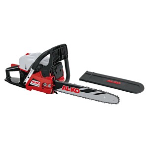 Tronçonneuse thermique Al-Ko BKS 4540 avec guide de 40 cm et protège-chaîne.