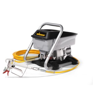 Sistema di verniciatura Wagner Airless Sprayer Plus con pistola e tubo.