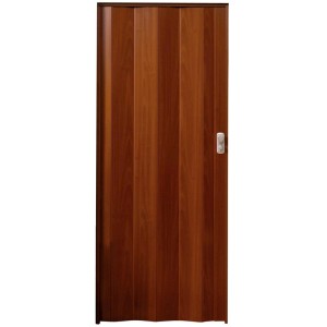 Porte accordéon Spacy aspect palissandre, 84x205 cm. Porte gain de place pour intérieur.