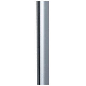 Kibernetik Standventilator SV15: Detailansicht der schlanken, silbernen Säule mit schwarzem Akzent.