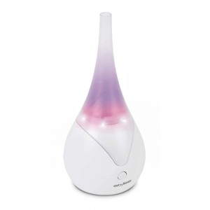 Diffuseur d'arômes Luna Blanc avec changement de couleur, humidificateur d'air pour huiles essentielles.
