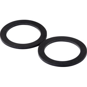 Due anelli di tenuta KÖRO EPDM neri 32x44x2 mm per raccordi a vite.