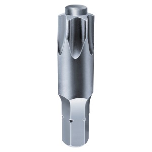 Dettaglio di un inserto Spax Bit T-Star plus T 50 per avvitatura.