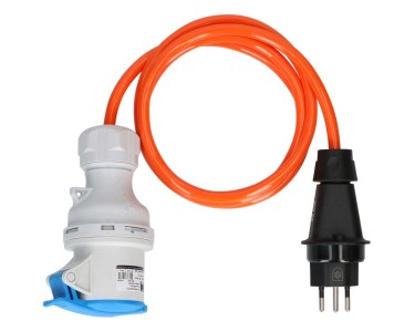 Câble adaptateur type 13 / 230 V / 10 A avec fusible 10 A IP55