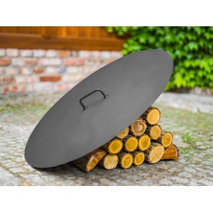 Coperchio CookKing nero in acciaio per bracieri (Ø 80,5 cm), adatto per utensili da grill.