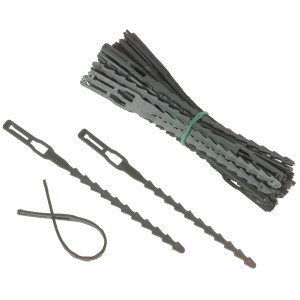 Legacci per piante 13 cm, 50 pezzi in plastica, per fissare le piante in giardino.