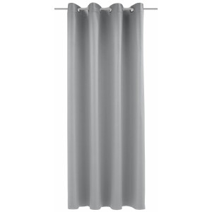 Tenda decorativa a occhielli Dim out antracite, 245x140 cm, per finestre.