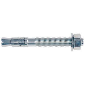 Ancoraggio bullone Fischer FBN II 8/10 B, tassello in acciaio con dado e rondella.