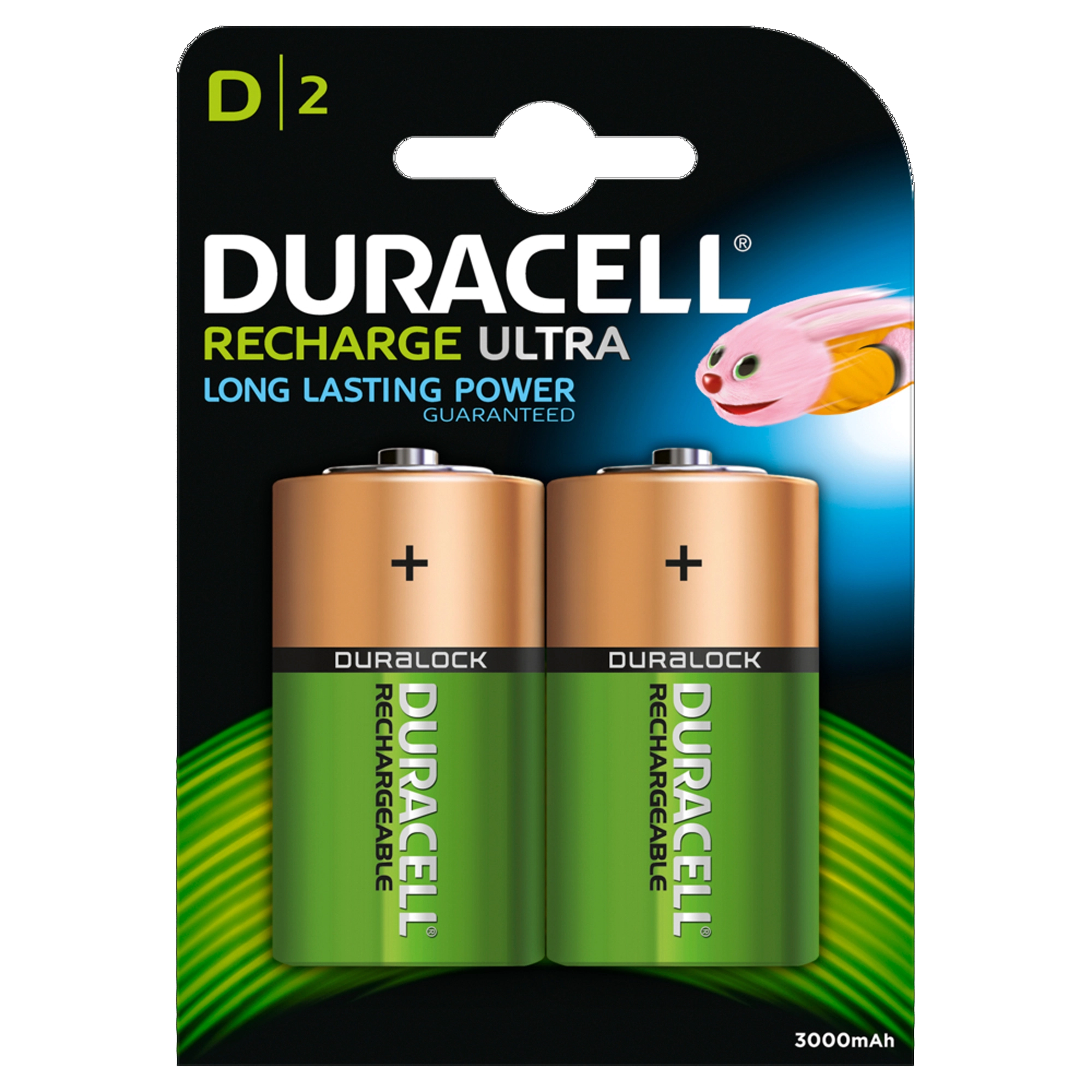 Duracell Pile D rechargeable Ultra / NiMH HR20 / 3'000 mAh / 2 pcs