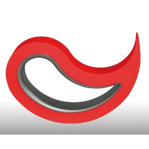 Fermaporta e finestra Stoppi rosso in materiale resistente per una presa sicura.