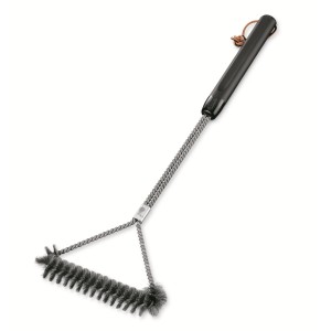 Weber Grillbürste 3-seitig, 53 cm, für die Grillreinigung mit Edelstahlborsten und ergonomischem Griff.