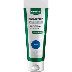 Ultrament Pigmenti 100ml Blu: Pittura effetto liquido per calcestruzzo da modellare, colore blu.