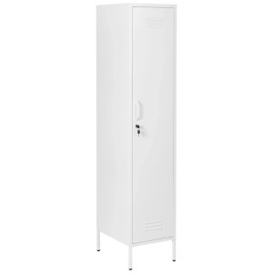 Beliani Armoire de bureau Frome blanche 185 x 38 x 50 cm