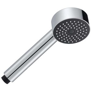 Douchette chromée Diaqua Gerda avec un jet et raccord 1/2 pouce.