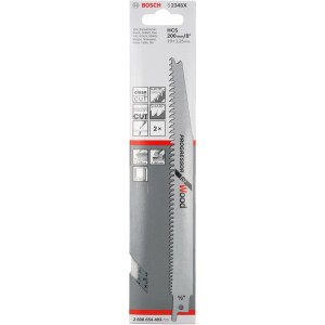 Lame de scie sabre Bosch S 2345 X Progressor for Wood, lot de 2. Pour la coupe du bois.