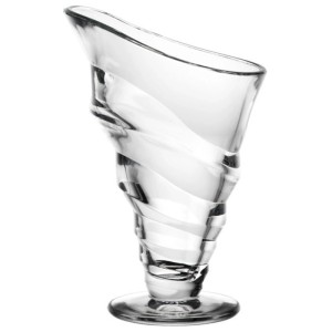 La Rochere Coppetta gelato Circee, trasparente, 27 cl, set da 6. Ciotola da dessert in vetro con design curvo.