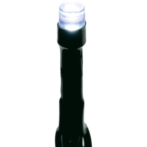 LED blanc froid lumineux de la guirlande lumineuse extérieure OBI avec câble vert pour jardin.