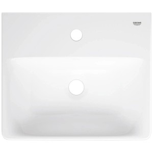 Lavabo Grohe Euro Ceramic, 45 cm, bianco, con foro rubinetto e troppopieno.