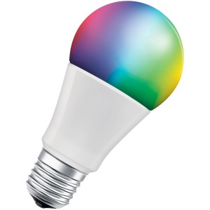 Ledvance Smart+ WiFi Lampadina LED E27, 9W, cambio colore, confezione da 3. Lampadina smart con funzione colore.