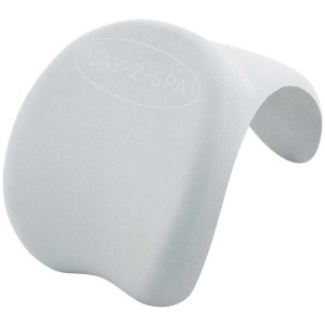 Oreiller de nuque Bestway pour spa Lay-Z-Spa, lot de 2, coussin en mousse imperméable blanc.