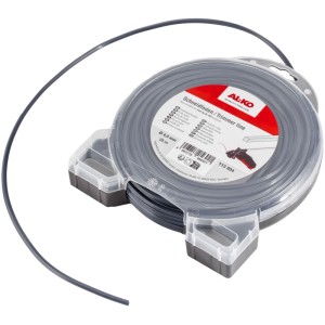 Fil de rechange Al-Ko pour coupe-bordures, Ø 2,4 mm, 69 m. Nylon gris foncé sur bobine, section carrée.
