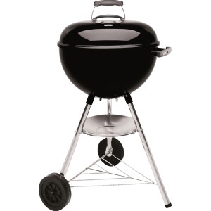 Barbecue à charbon Weber Bar-B-Kettle noir Ø 47 cm avec couvercle et roues.