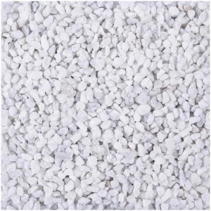 Granulato decorativo bianco (2-3 mm) per vasi, ciotole e progetti di bricolage.