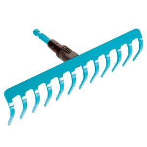 Rastrello Gardena combisystem, larghezza 30 cm, blu, per manici combisystem.