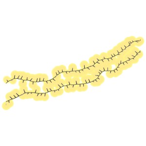 Aussen-Lichterkette Warmweiss 1'000 LEDs Gesamtlänge 23 m